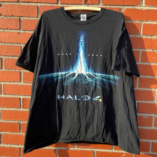 HALO 4 Xbox 360 Video Game Promo T-shirt -Sz XXL- Y2k Gaming PS4 PS3