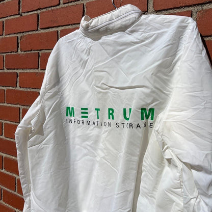 METRUM Information Storage Technology Jacket - Sz Large - Vtg 80s Tech Start Up