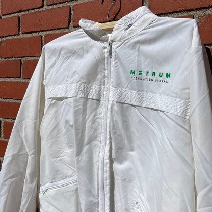 METRUM Information Storage Technology Jacket - Sz Large - Vtg 80s Tech Start Up