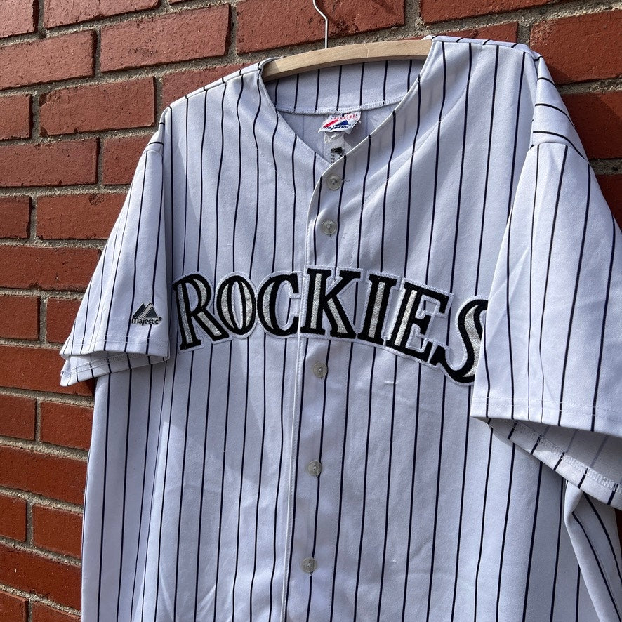 Colorado Rockies #27 Garrett Atkins Jersey | Sz Large | Vtg Y2k Majestic Brand