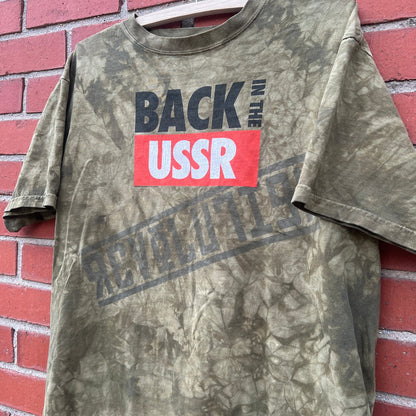 The Beatles Camo Tie Dye Back In The USSR T-Shirt | Sz M | 2004