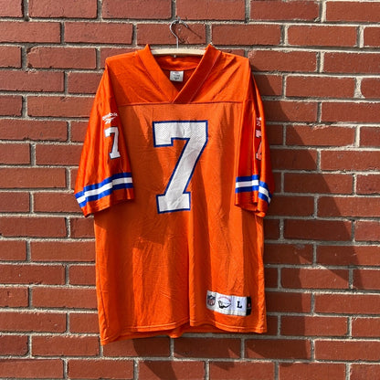 Denver Broncos #7 John Elway NFL Football Jersey | Sz Large | VTG 90s Reebok