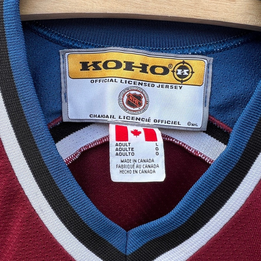 Colorado Avalanche KOHO Hockey Jersey |Sz Large| Vtg 90s NHL