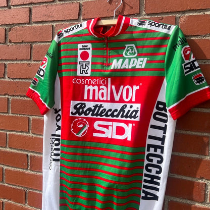 Malvor-Bottechia-Sidi VTG 80s Cycling Jersey | Sz Large | Tour De France Bike