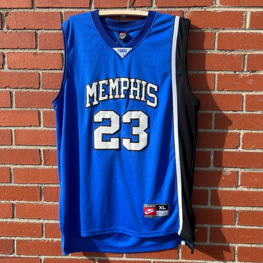 Memphis Tigers #23 Derrick Rose Nike Jersey -Sz XL- Vtg Y2k NCAA Basketball Top