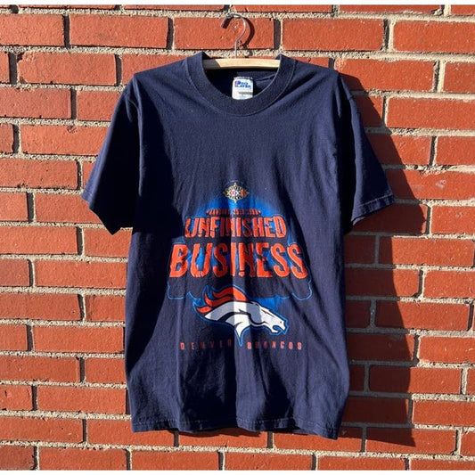 Denver Broncos 1998 Super Bowl 32 T-shirt -Sz Medium- VTG 90s Elway Era