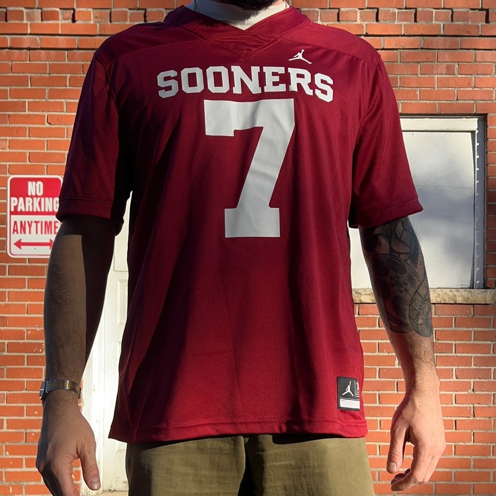 Oklahoma Sooners #7 Air Jordan Jersey | Sz XL | NCAA College Football