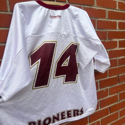 University of Denver Pioneers #14 Game Worn Lacrosse Jersey | Sz XL | Vtg NCAA