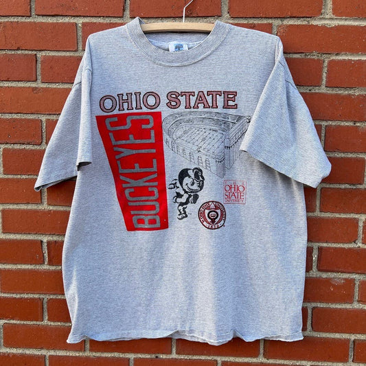 The Ohio State University Buckeyes T-shirt -Sz XL- Vtg 90s NCAA BIG10 FBS