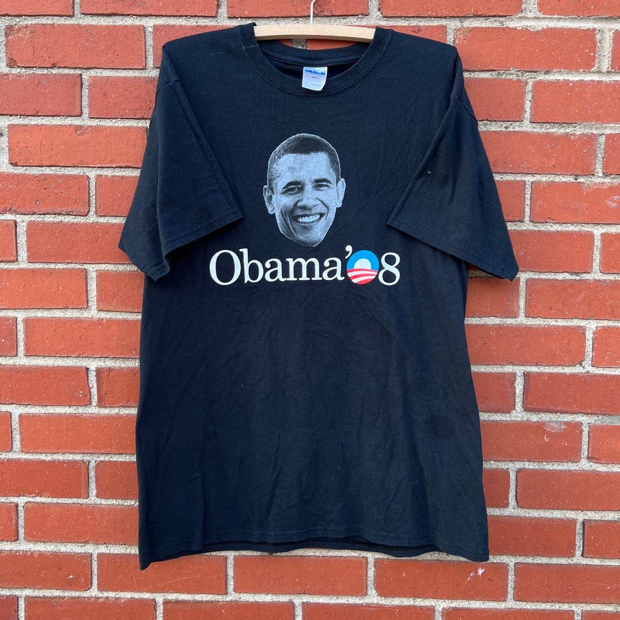 Obama '08 Presidential Photo Campaign T-Shirt -Sz Larg- 2008 Democratic National