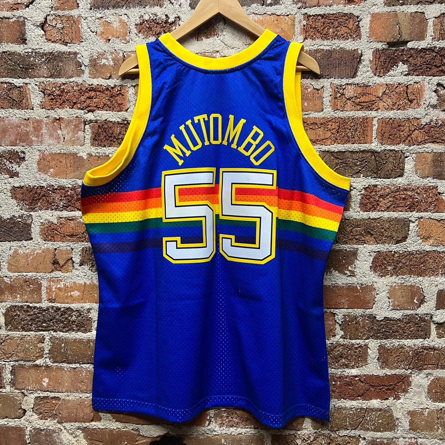 Denver Nuggets #55 Mutombo NBA Throwback Jersey | Sz XXL | Hardwood Classics NWT