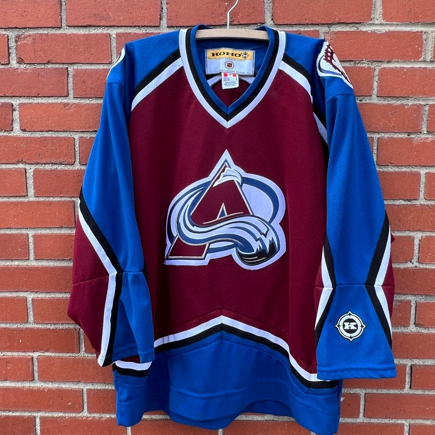 Colorado Avalanche KOHO Hockey Jersey |Sz Large| Vtg 90s NHL