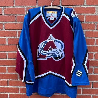 Colorado Avalanche KOHO Hockey Jersey |Sz Large| Vtg 90s NHL