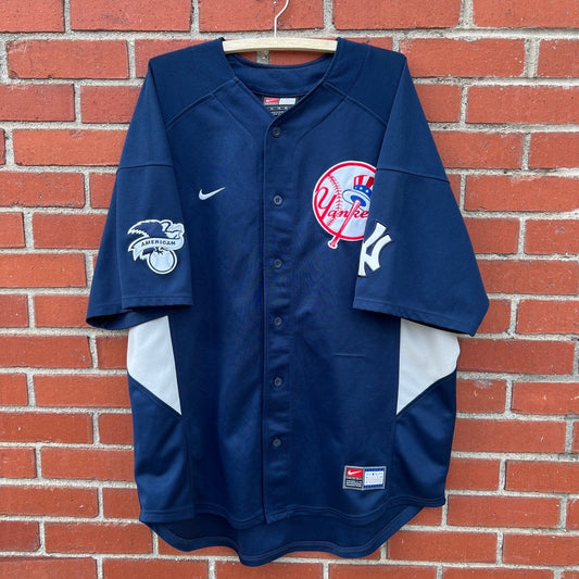 New York Yankees Nike Baseball Jersey |Sz XL| Vtg Y2k MLB World Series