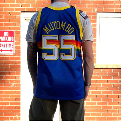 Denver Nuggets #55 Mutombo NBA Throwback Jersey | Sz XXL | Hardwood Classics NWT