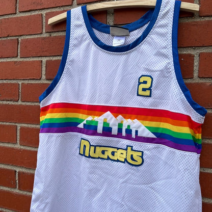 Denver Nuggets #2 Alex English NBA Throwback Jersey | Sz Med | Hardwood Classics