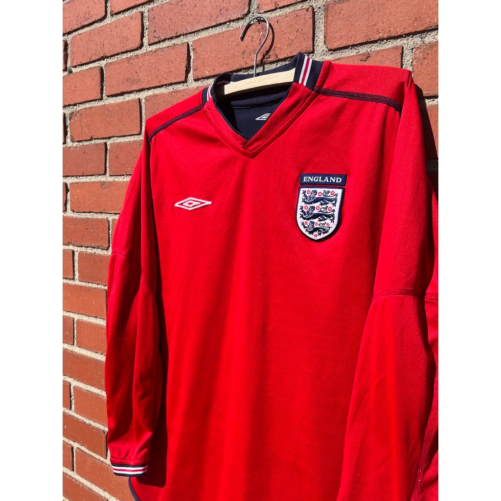 2004 England National Team Umbro Soccer Jersey - Sz Medium - Reversible Top