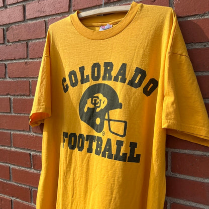 90s University of Colorado CU Football T-Shirt | Sz XL | NCAA College