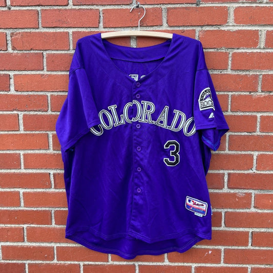 Colorado Rockies #3 Michael Cuddyer Jersey |Sz XL| MLB Majestic Baseball