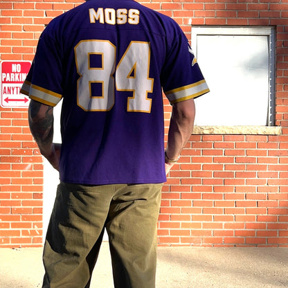 Minnesota Vikings #84 Randy Moss NFL Jersey | Sz Large | Vtg 90s Logo7 Football