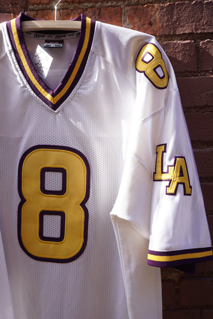 Y2k Kobe Bryant #8 Bootleg Football Jersey - Sz XL - LA Lakers NBA streetwear