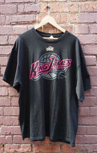 Y2k Lebron “King James” 3M Logo T-shirt - Size XXL - NBA Basketball Cleveland Cavaliers